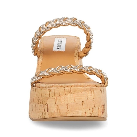 NEW! Steve Madden Silver Metallic Dayna Platform Sandal - Size 9 - Picture 5 of 14